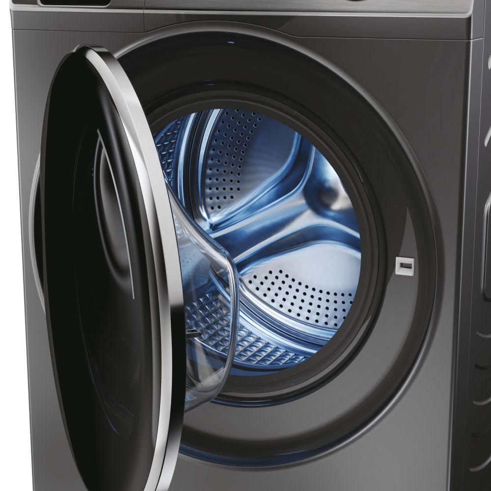 غسالة هاير اوتوماتيك فتحة امامية 15 كيلو غسيل 10 كيلو تجفيف اسود فلكي Haier HW150-BP14986ES8