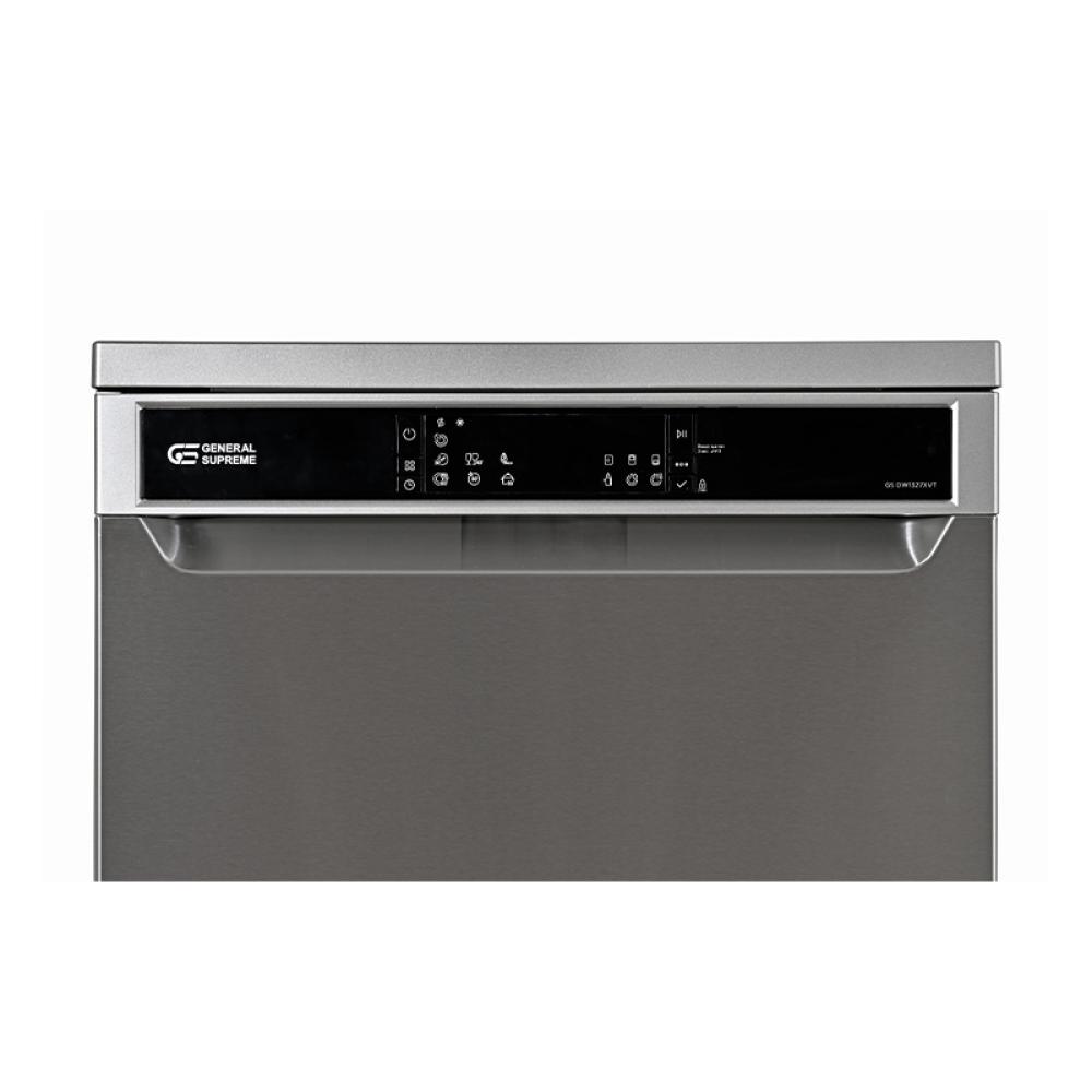 جنرال سوبريم غسالة صحون 7 برامج 13 مكان 2 رف استيل General Supreme GSDW1327XVT