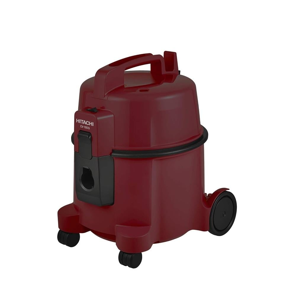 هيتاشي مكنسة برميل 1600 واط 7.5 لتر عنابي Hitachi Vaccum Cleaner CV-100PWRGSA