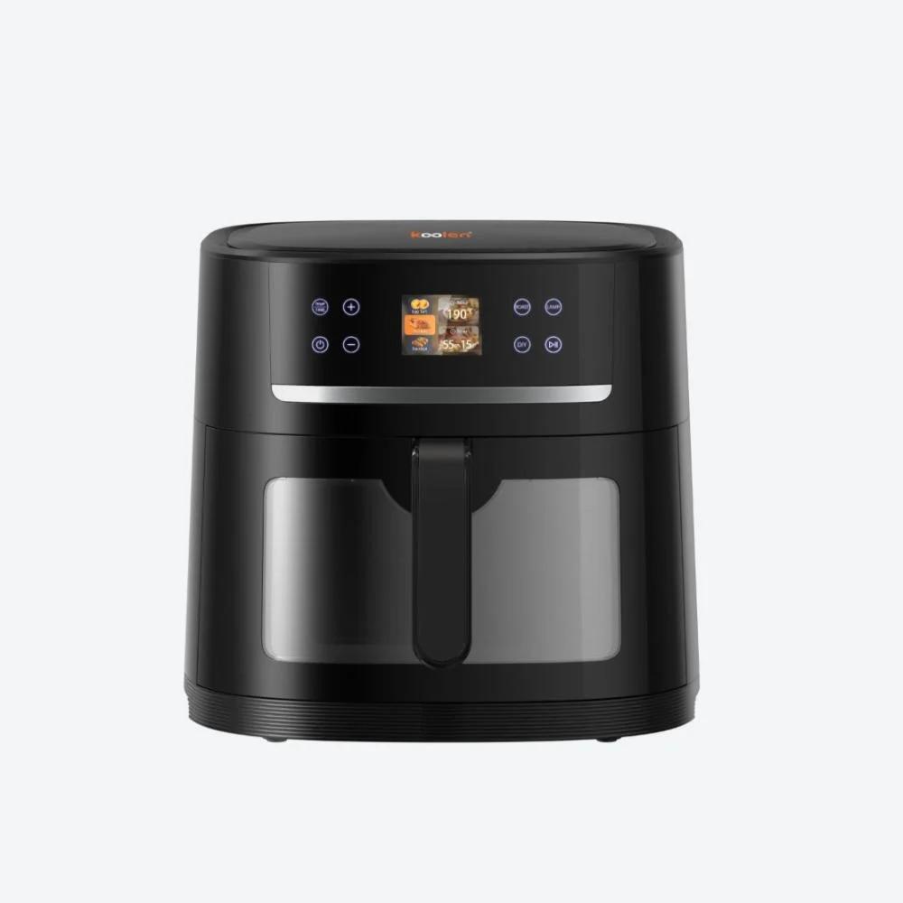 قلاية هوائية كولين 8 لتر 1800 واط بتقنية الذكاء الإصطناعي 24 برنامج لون اسود Koolen Air Fryer 816102020