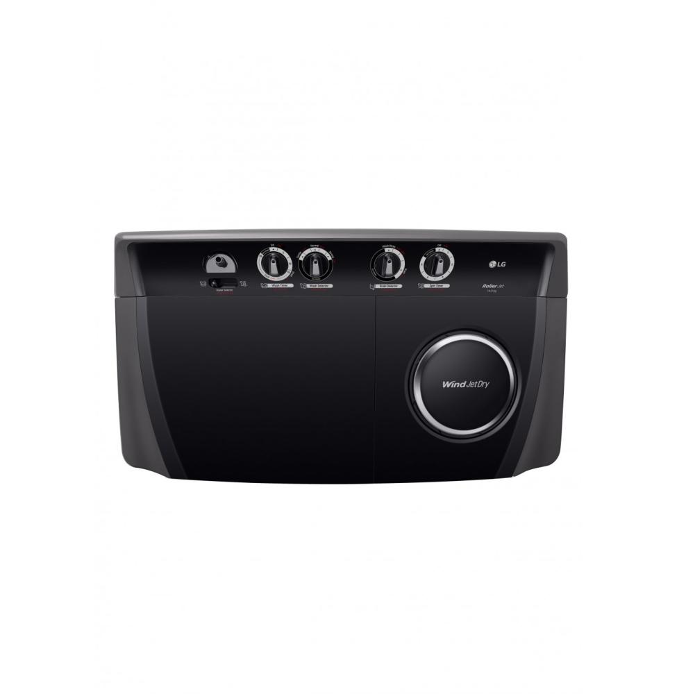 ال جي غسالة حوضين 14 كيلو تايلاندي اسود LG WTT1410OM1