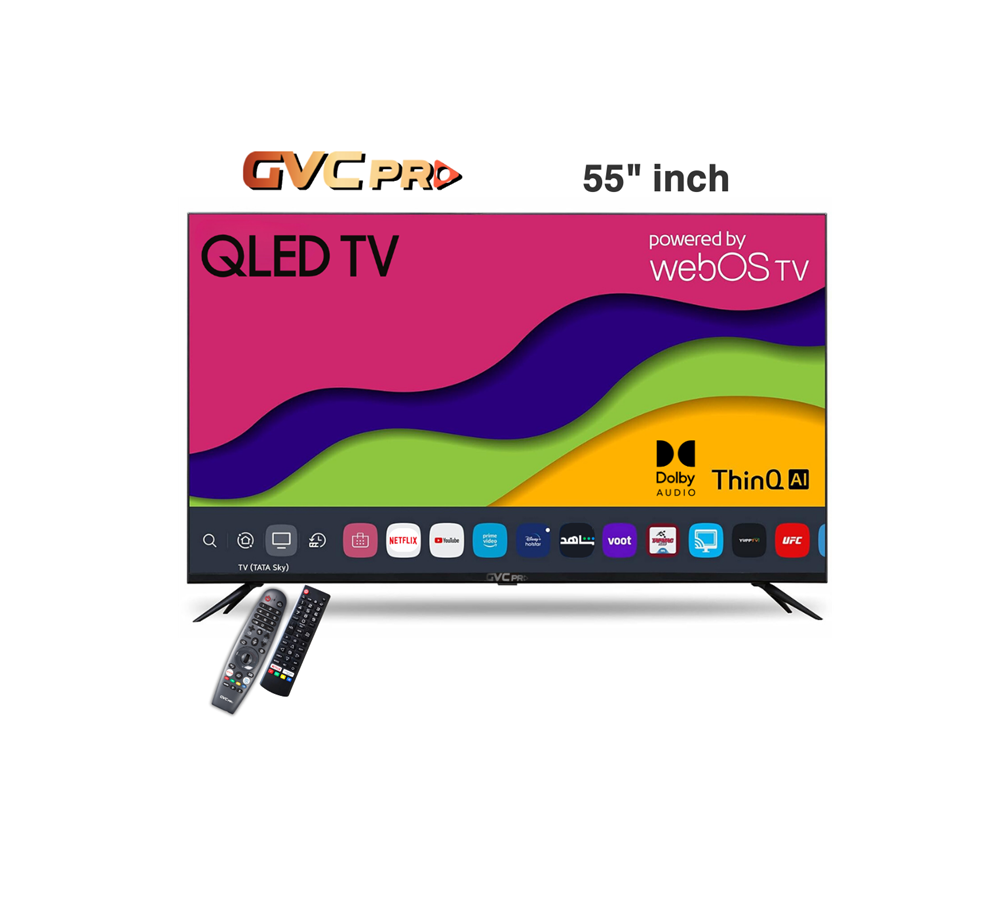 جي في سي برو شاشة 55 بوصة سمارت كيوليد ويب او اس GVC PRO QLED LE-55VH5Q