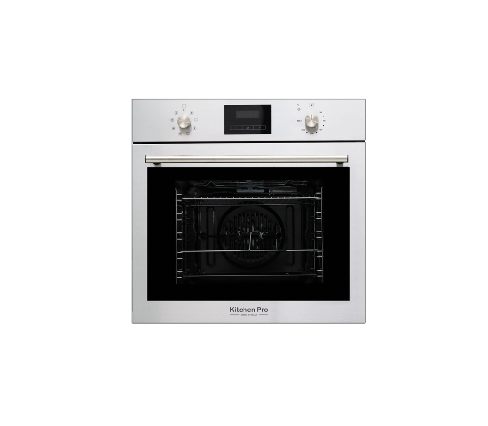 كيتشن برو فرن كهرباء بلت ان 60 سم 8 وظائف ديجتال استيل إيطالي - Kitchen Pro KP608/EL