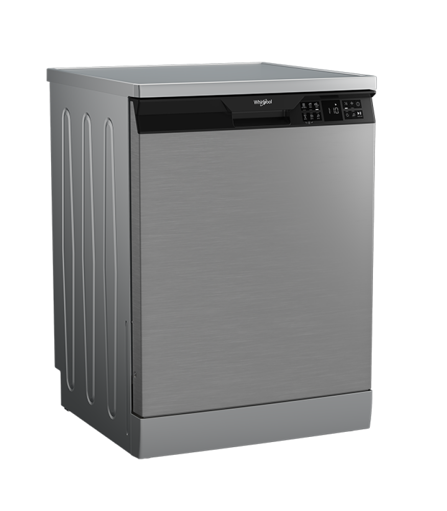 غسالة صحون ويرلبول 14 مكان 6 برامج انفرتر لون سلفر صناعة تركية Whirlpool Dishwasher WFD646CIHXSA