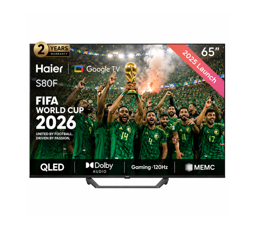 شاشة هاير سمارت 65 بوصة كيوليد 120 هيرتز جوجل تي في Haier QLED Smart Google TV H65S80FUX