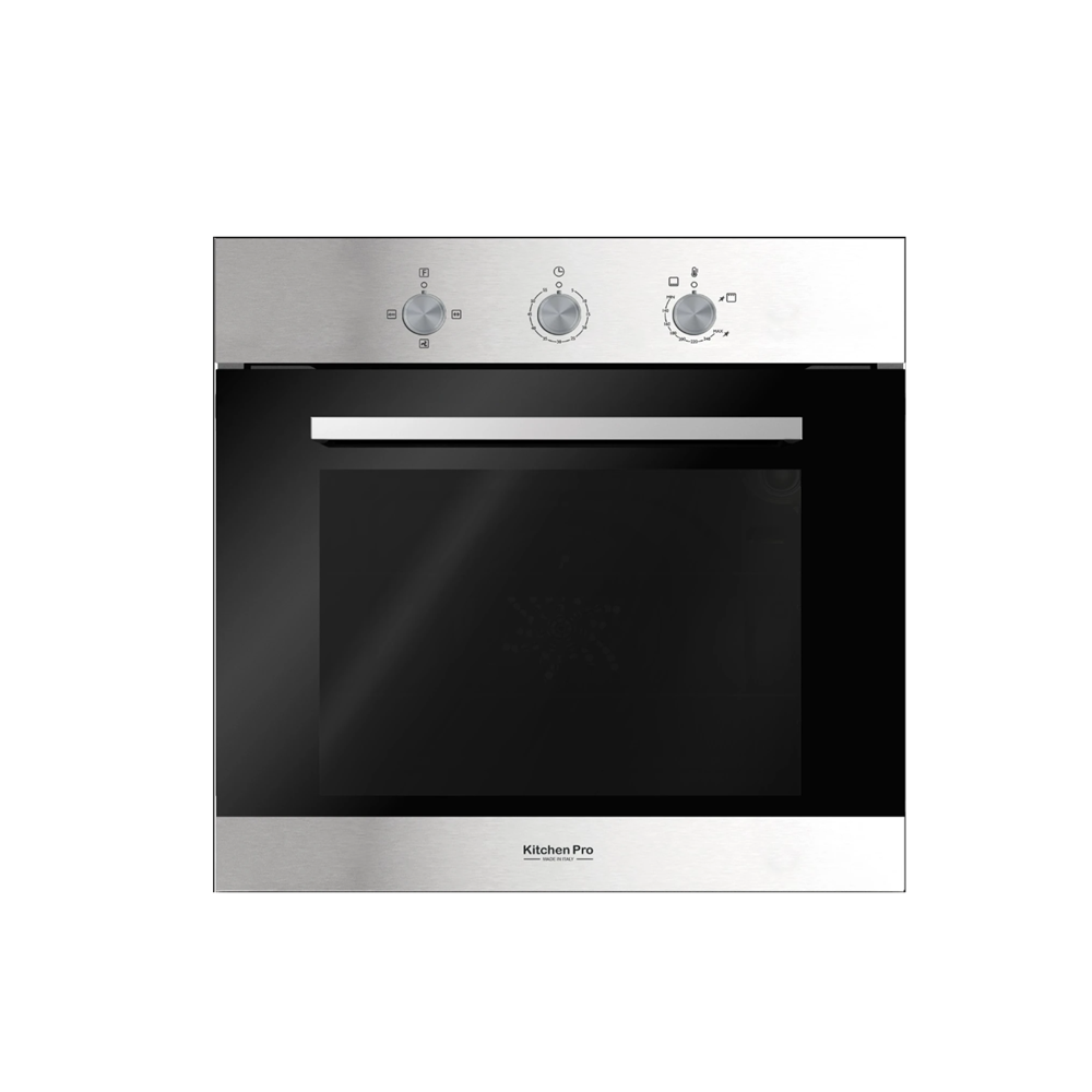 فرن غاز كتشن برو 60سم استيل مروحة توزيع إيطالي موديل -KP601/GA-M #KP601/GA-M