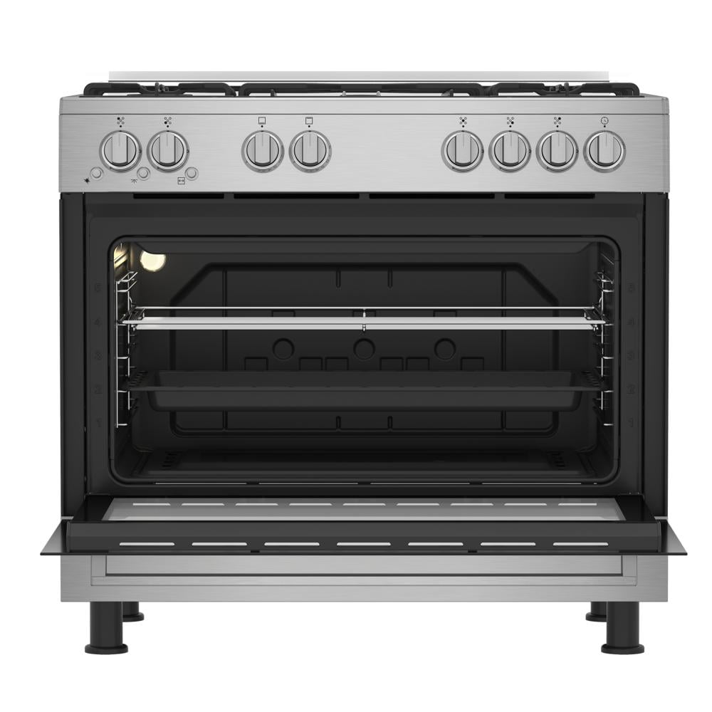 بيكو فرن 5 عيون غاز مقاس 90*60 سم استيل Beko GG 15120 FX NS
