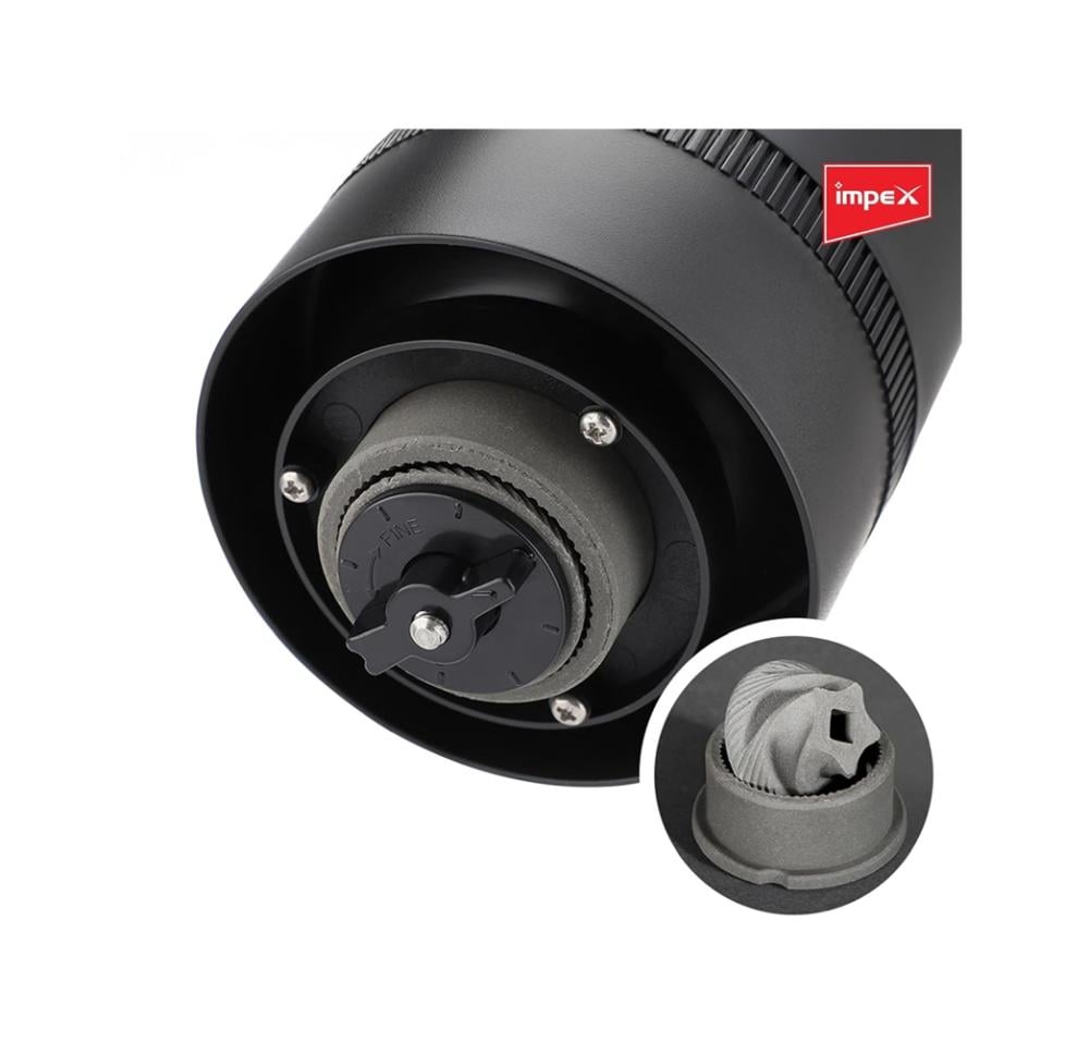 مطحنة امبكس 25 جرام 1500 ملي امبير قابلة للشحن لون اسود Impex Coffee Grinder CGR3001