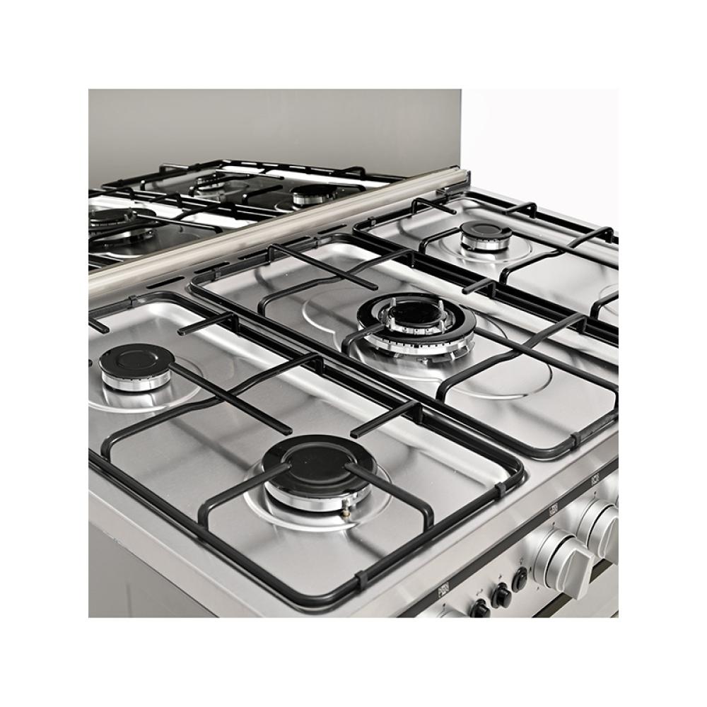 جنرال سوبريم فرن غاز مصري 60*90 سم استيل 5 عيون امان كامل General Supreme GS9060FRGS