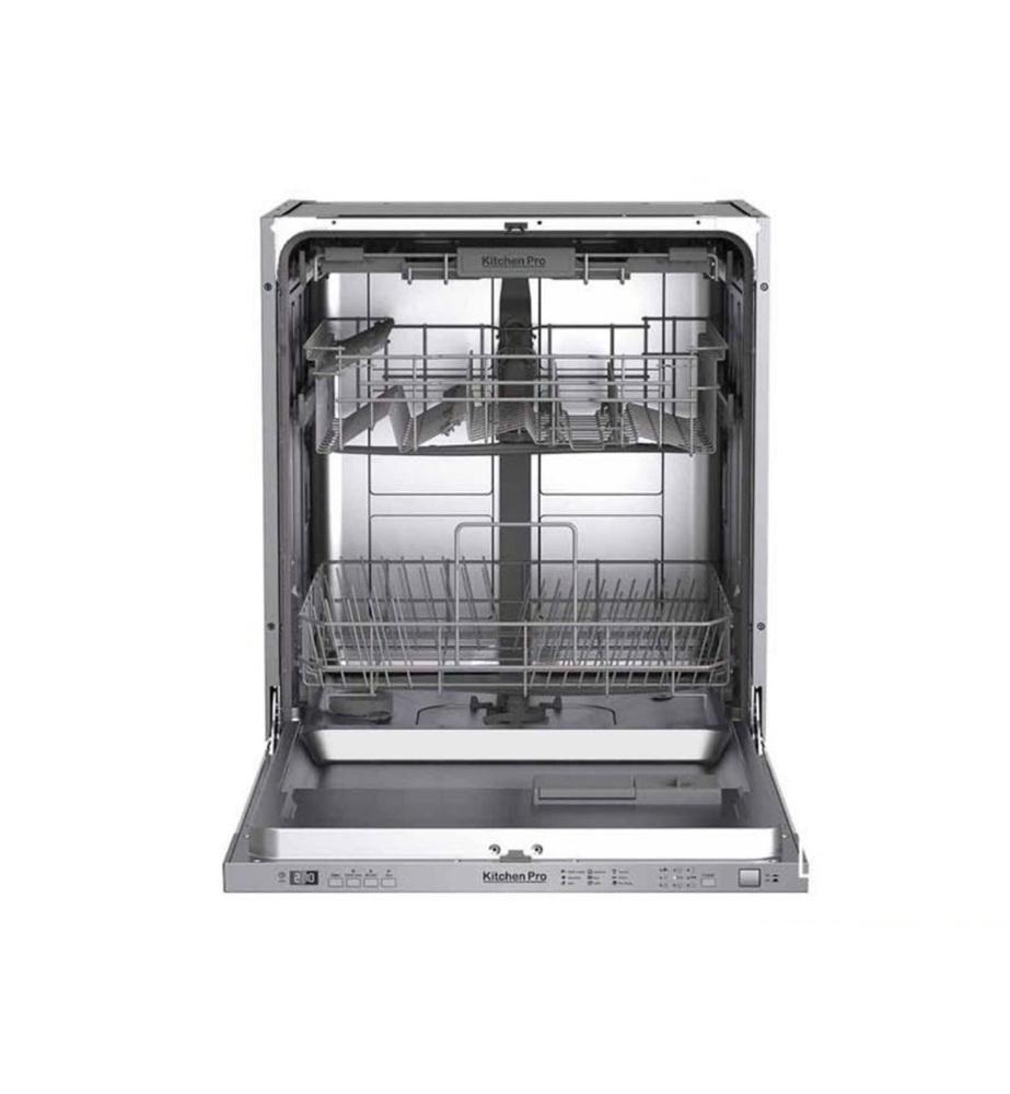 غسالة صحون كيتشن برو بلت ان 15 مكان 6 برامج 3 رفوف فتح تلقائي سيلفر Kitchen Pro W15D4A411B-FBO