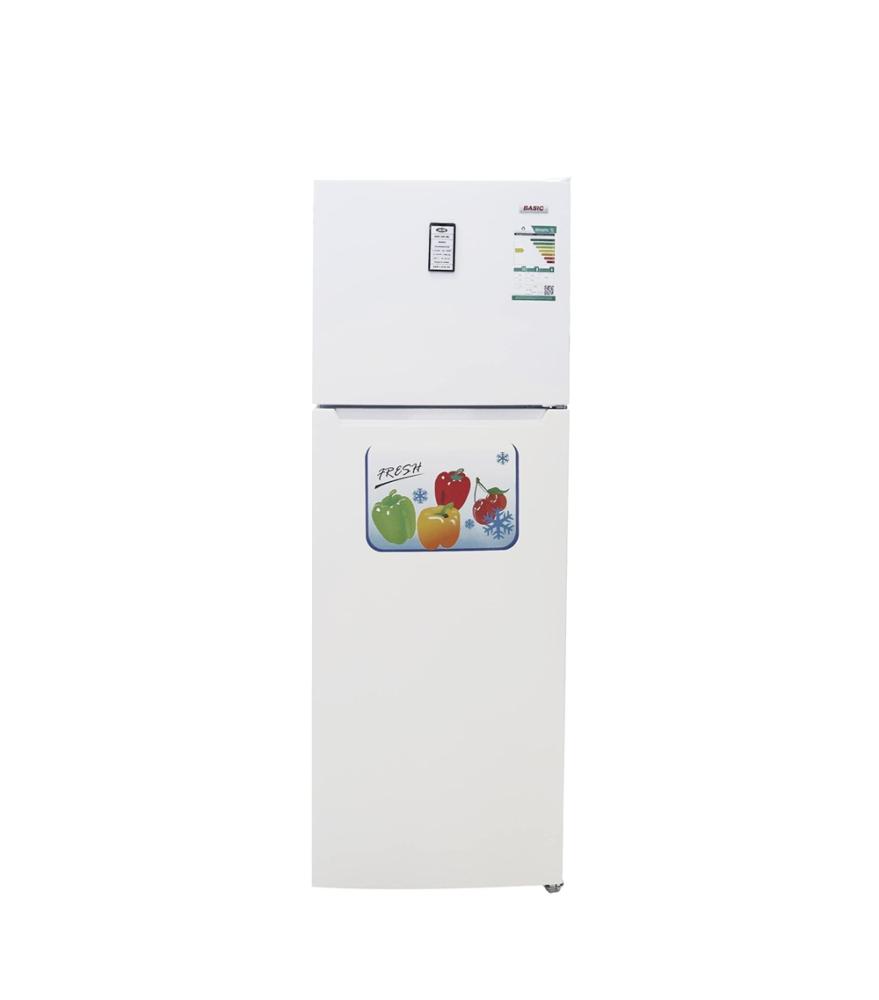 ثلاجة بيسك بابين بفريزر علوي 12.3 قدم سعة 348 لتر ابيض BRD-480ML
