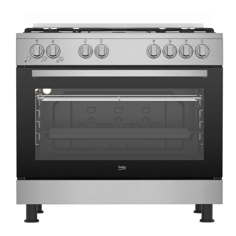 بيكو فرن 5 عيون غاز مقاس 90*60 سم استيل Beko GG 15120 FX NS