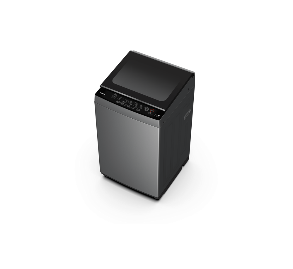 توشيبا غسالة علوية سعة 8 كيلو فضي Toshiba AW-M901BUPBB(SG)