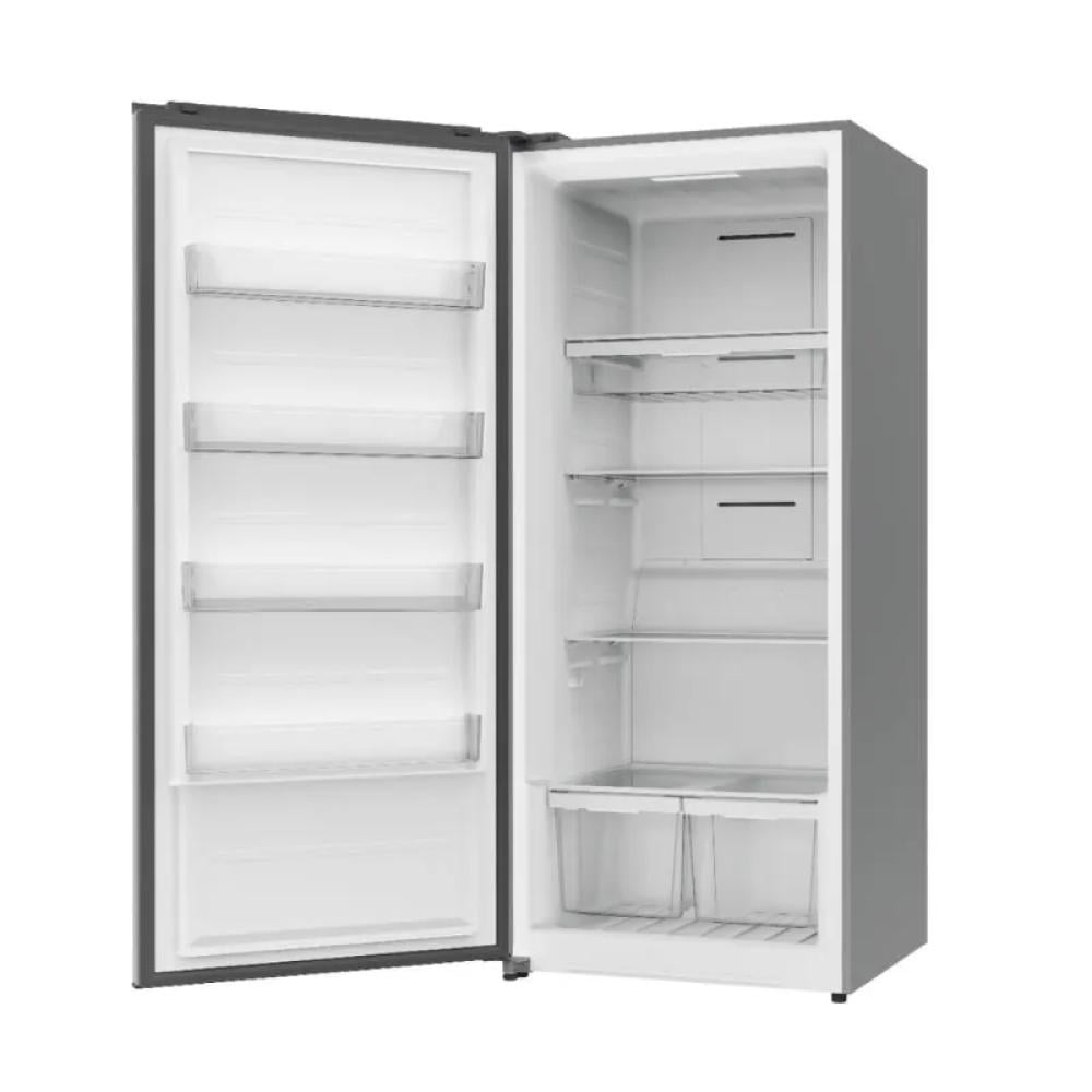 ميديا فريزر عمودي 21 قدم باب يفتح يسارا قابل للتحويل إلى ثلاجة استيل Midea MDRU793FGF46L