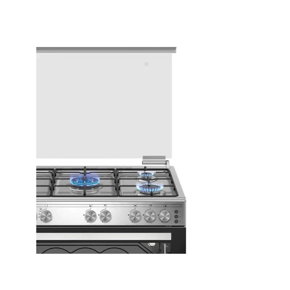 جنرال سوبريم فرن غاز 60*90 سم 5 عيون امان كامل استيل تركي General Supreme GS9060FGS