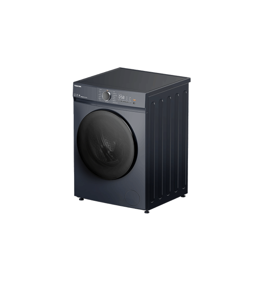 غسالة ملابس توشيبا اوتوماتيك فتحة امامية 10.5 كج فضي Toshiba Front Load Washing Machine TW-T21BU115UWBB(MG)
