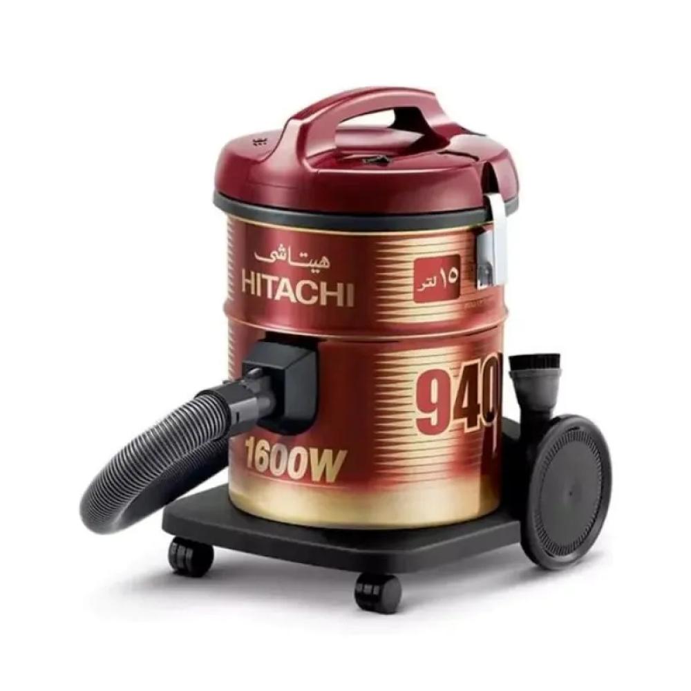 هيتاشي مكنسة برميل 1600 واط 15 لتر احمر / ذهبي Hitachi Vaccum Cleaner CV-940YWR