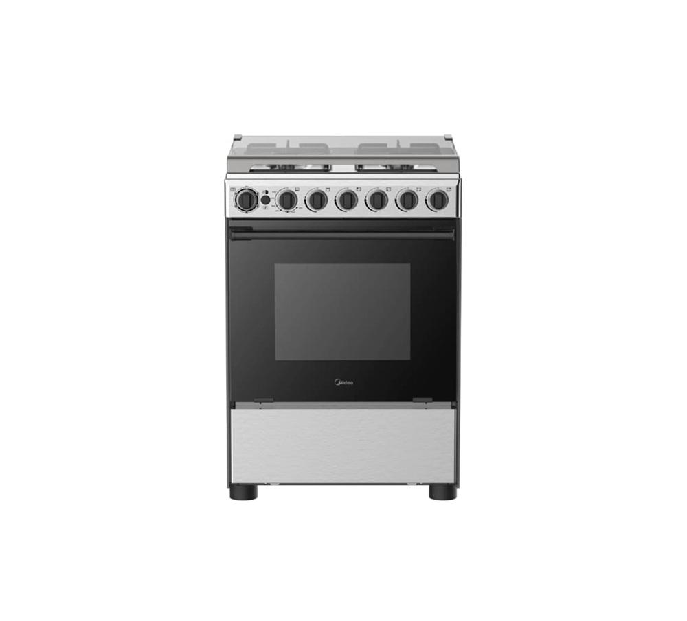 ميديا فرن غاز 4 عيون 60*60 سم استيل Midea 24BMG4G057