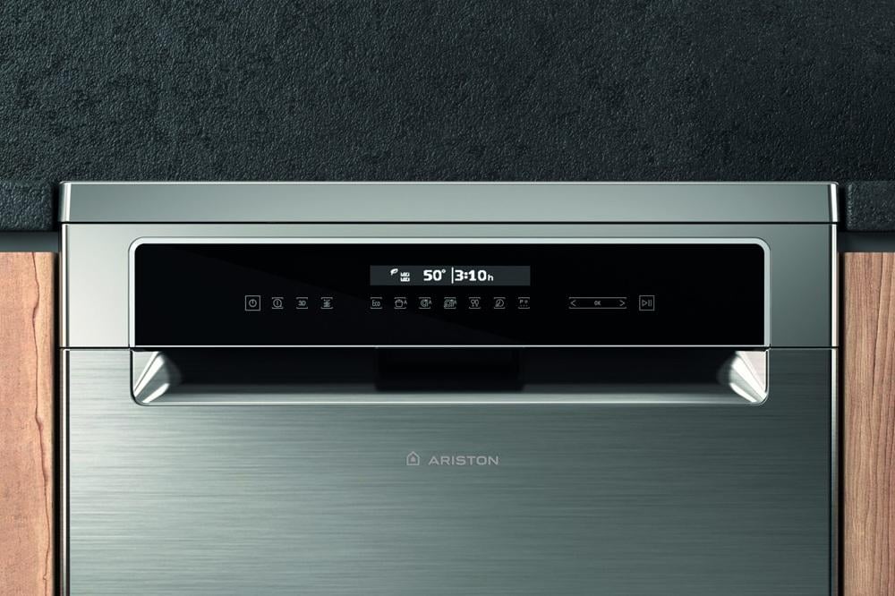 اريستون غسالة صحون 10 برامج 15 مكان فضي ARISTON LFP5P31WLTOX60HZ