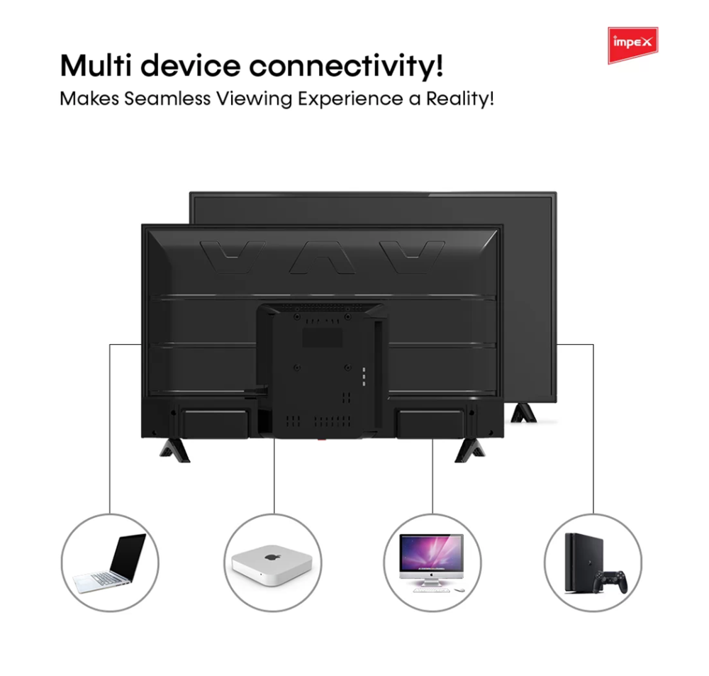 شاشة امبكس سمارت 32 بوصة اندرويد 14 Impex Smart HD TV 32 Inch GLORIA32S