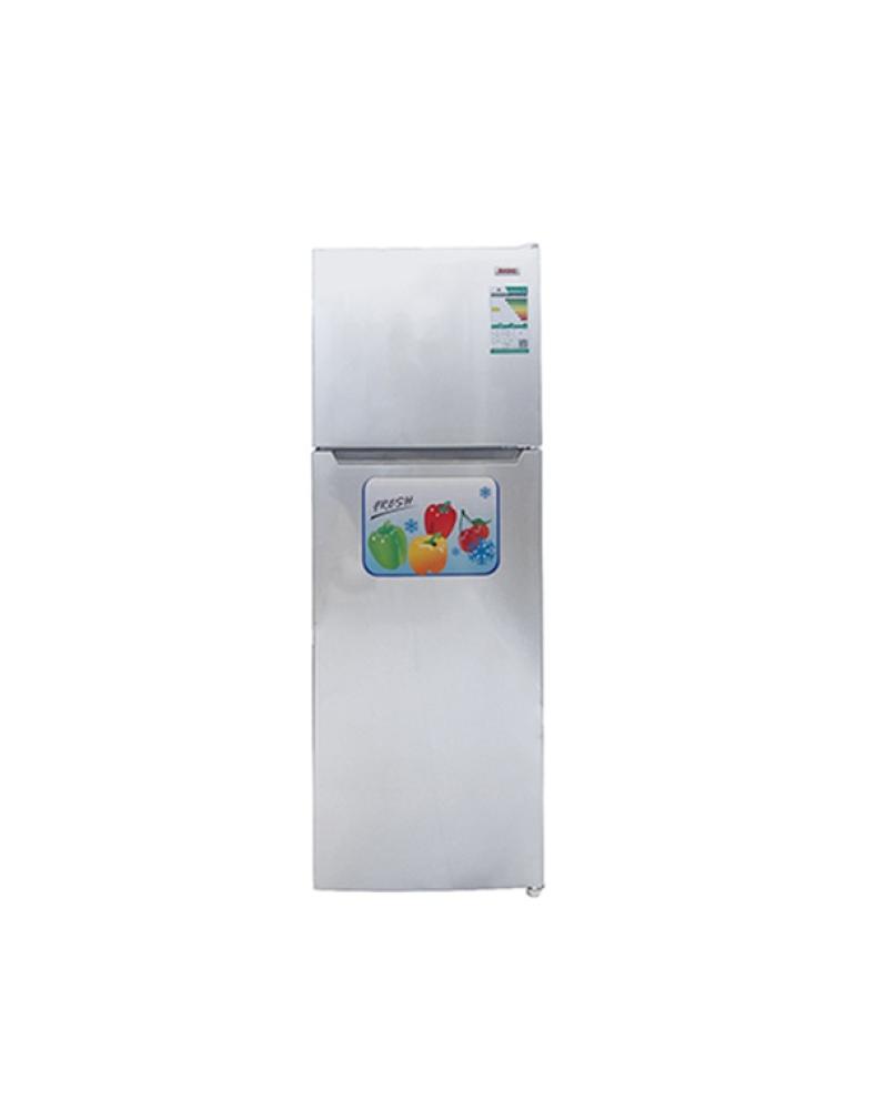ثلاجة بيسك بابين بفريزر علوي 7.4 قدم تبريد ثلج فضي BRD-D240ML SS