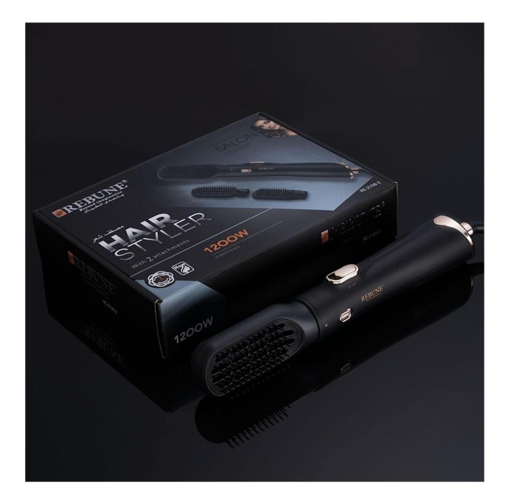 استشوار ريبون 1200 واط لون اسود / ذهبي Rebune Hair Dryer RE-2108-2
