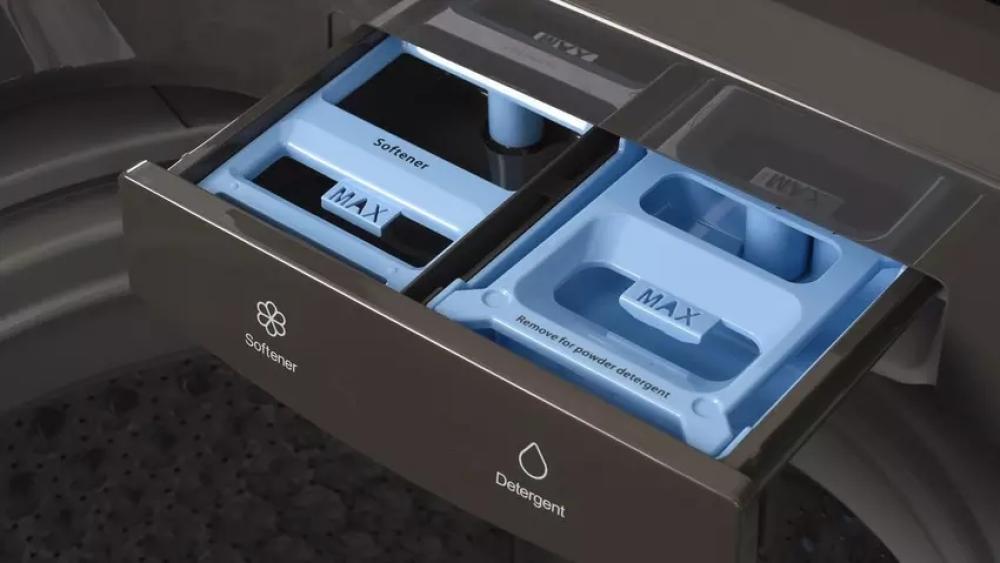 توشيبا غسالة علوية اتوماتيك سعة 19 كيلو بتقنية UFB انفيرتر فضي Toshiba AW-DUHN2000QUPBB(SG)