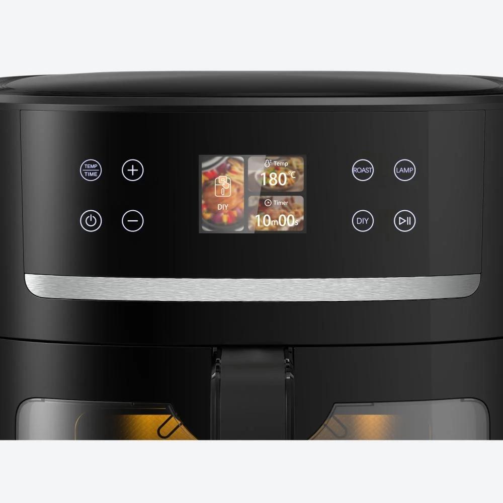 قلاية هوائية كولين 8 لتر 1800 واط بتقنية الذكاء الإصطناعي 24 برنامج لون اسود Koolen Air Fryer 816102020