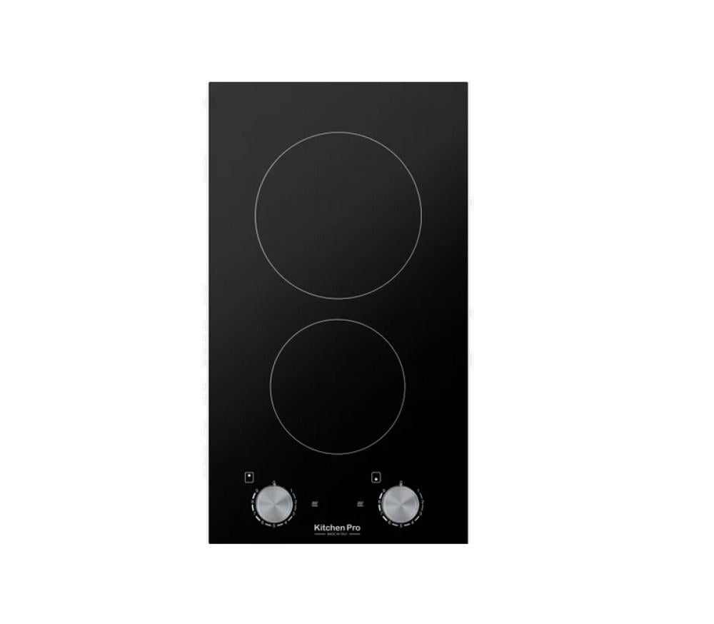 كيتشن برو سطح 2 عين كهرباء سيراميك 30 سم (تحكم بالمفتاح) ايطالى - Kitchen Pro KP304/VTC