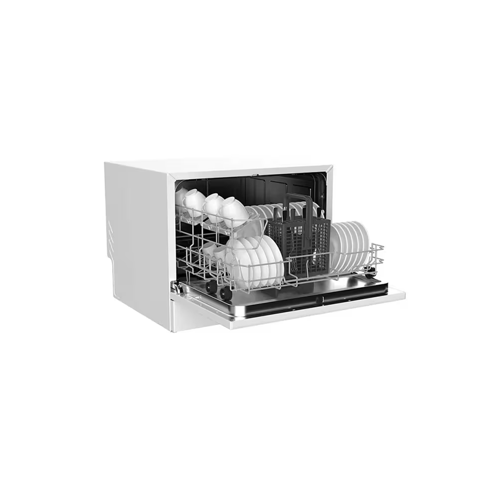 غسالة اطباق سطحية جنرال سوبريم 6 أطقم 5 برامج لون ابيض General Supreme Tabletop Dishwasher GSDWT6105WH