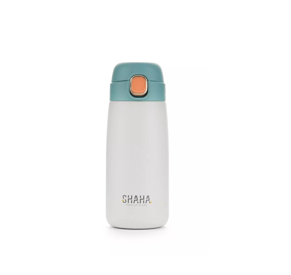 قارورة ماء شاها 420 مل لون ابيض و ازرق Shaha Vacuum Bottle 311115110