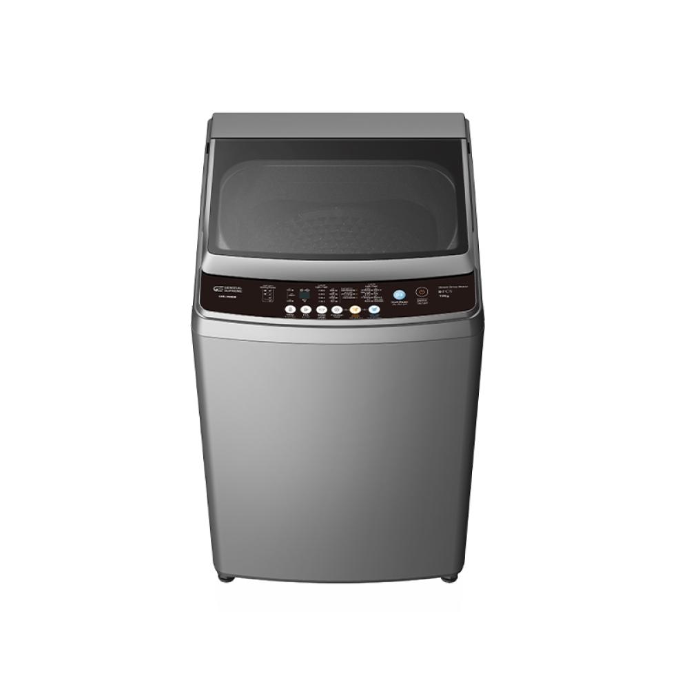 غسالة ملابس جنرال سوبريم اوتوماتيك فتحة علوية 19 كج فضي غامق General Supreme Top Load Washing Machine GSTL19V8SM