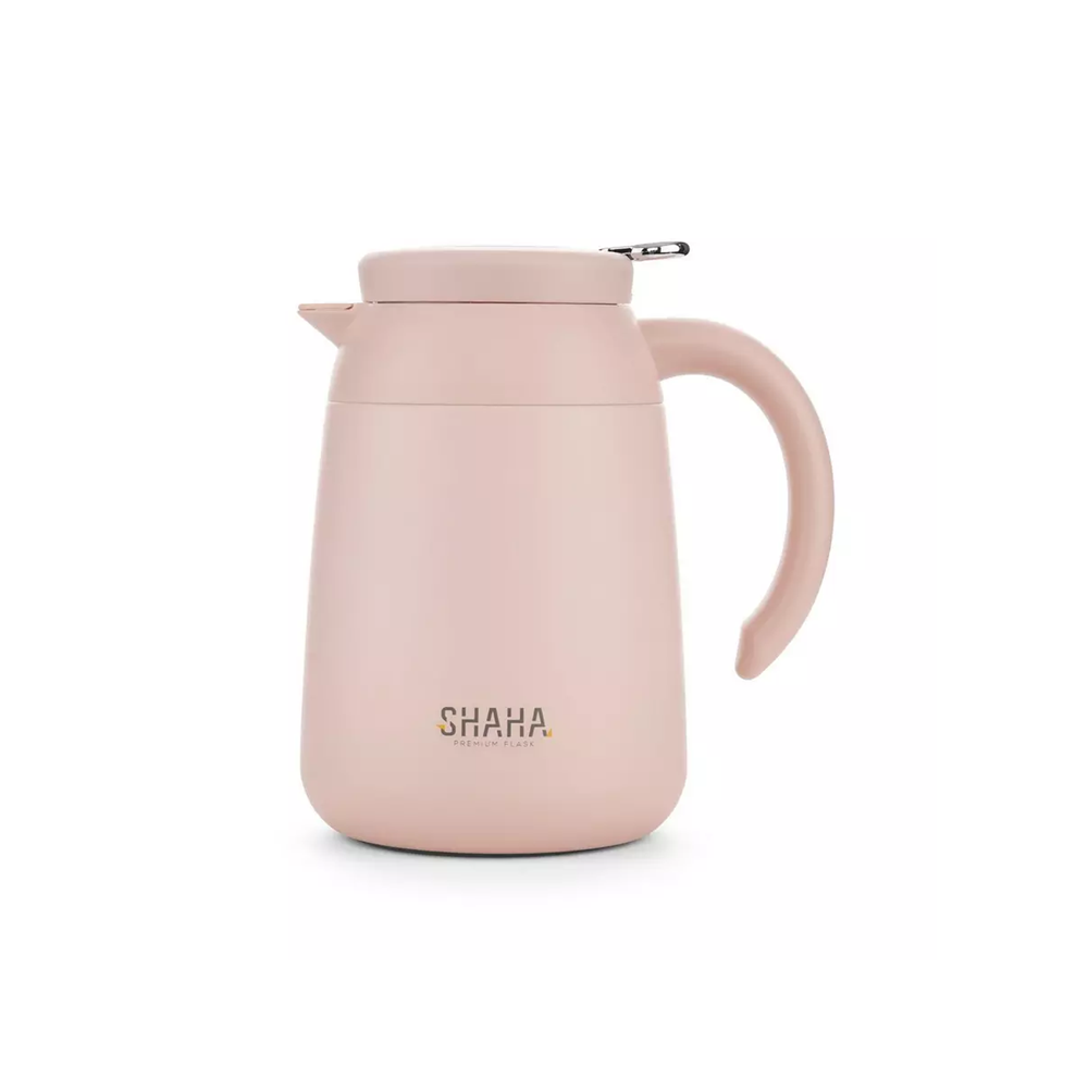 ترمس ماء شاها 1 لتر لون وردي Shaha Vacuum Bottle 311115114