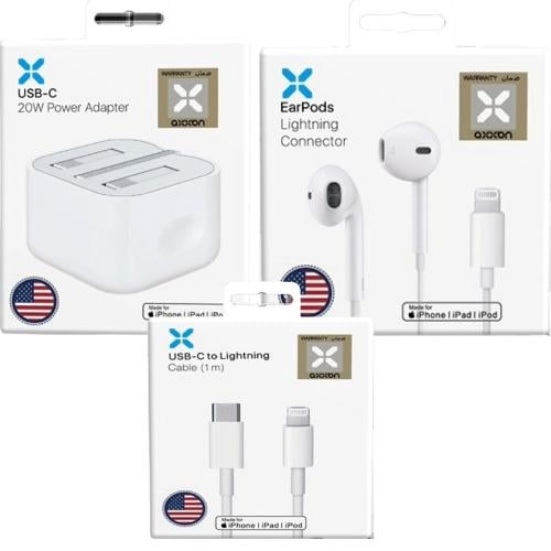 عرض 3x1 سماعة + كيبل + فيش لايتننق