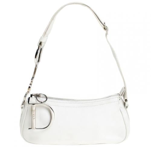 dior vintage white diorissimo Charms bag
