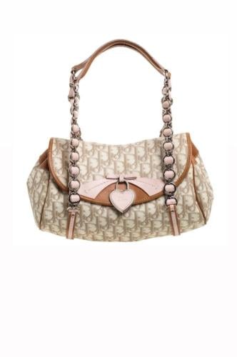 Dior pink trotter monogram romantique bag
