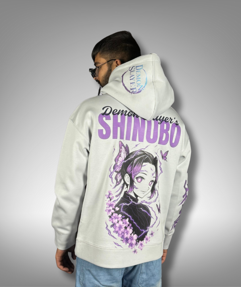 Shinobu Double Cap Hoodie – Demon Slayer | Premium Anime Hoodie