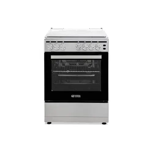 فرن غاز, GS6060FGS,جنرال سوبريم,  60*55 سم, 4 شعلات, امان كامل, ستيل, تركي, GS6060FGS