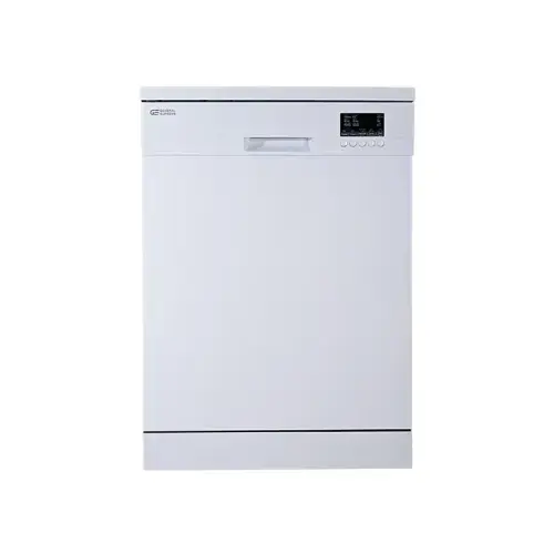 غسالة صحونجنرال سوبريم ,5 برامج, 12 مكان, 2 رف, خاصية نصف تحميل, تجفيف إضافي, ابيض., GSDW1225WG