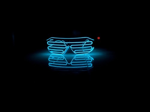نظارات متوهجه لون واحد LED للحفلات