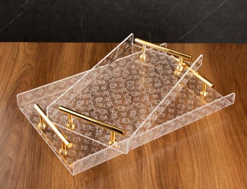 طقم تباسي تقديم اكريلك بتصميم عصري ومميز