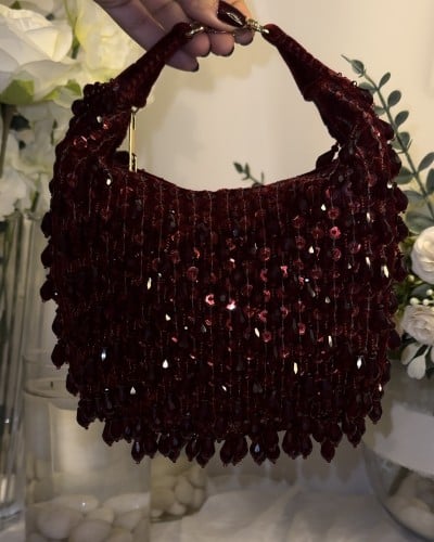 Red crystal bag