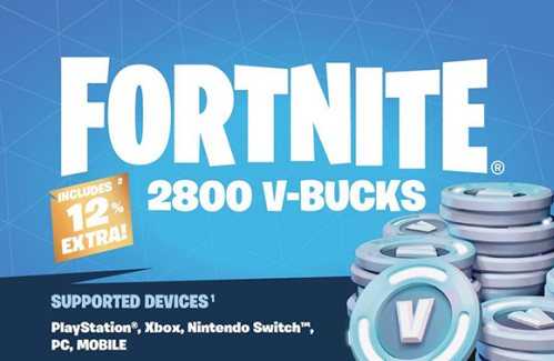 Versa pack+2800 V-Bucks (PSN4) فورت نايت