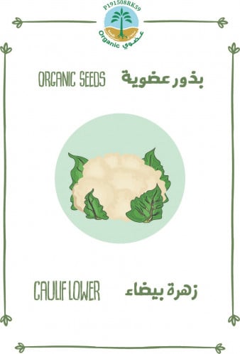 بذور زهرة بيضاء (عضوي)