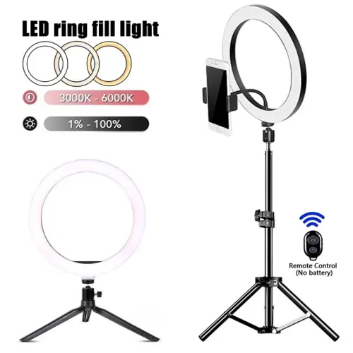 LED Selfie Ring الإضاءة التصوير الفوتوغرافي Selfie...