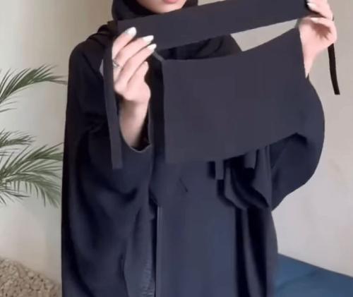 نقاب قصير قماش ناعم