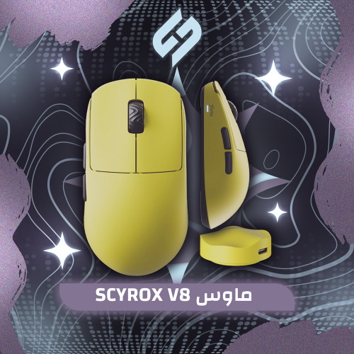 SCYROX V8 ماوس لاسلكي خفيف الوزن 8k
