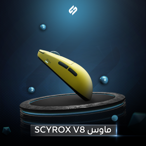 SCYROX V8 ماوس لاسلكي خفيف الوزن 8k
