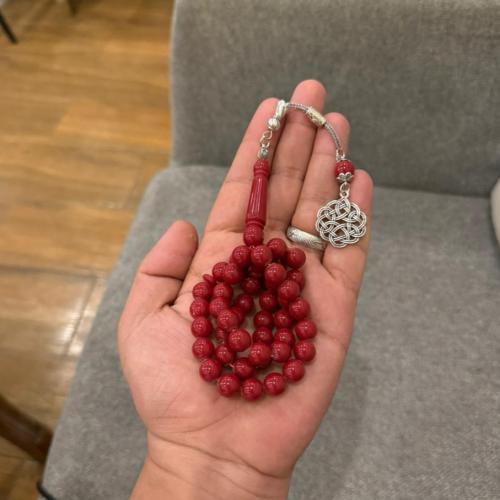 سبحة البكلايت عنابي