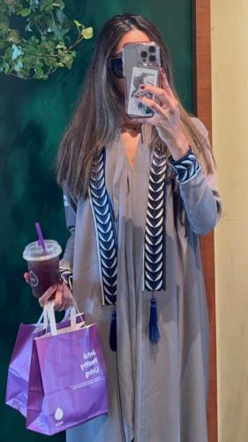 عباية الحورية (رمادي)